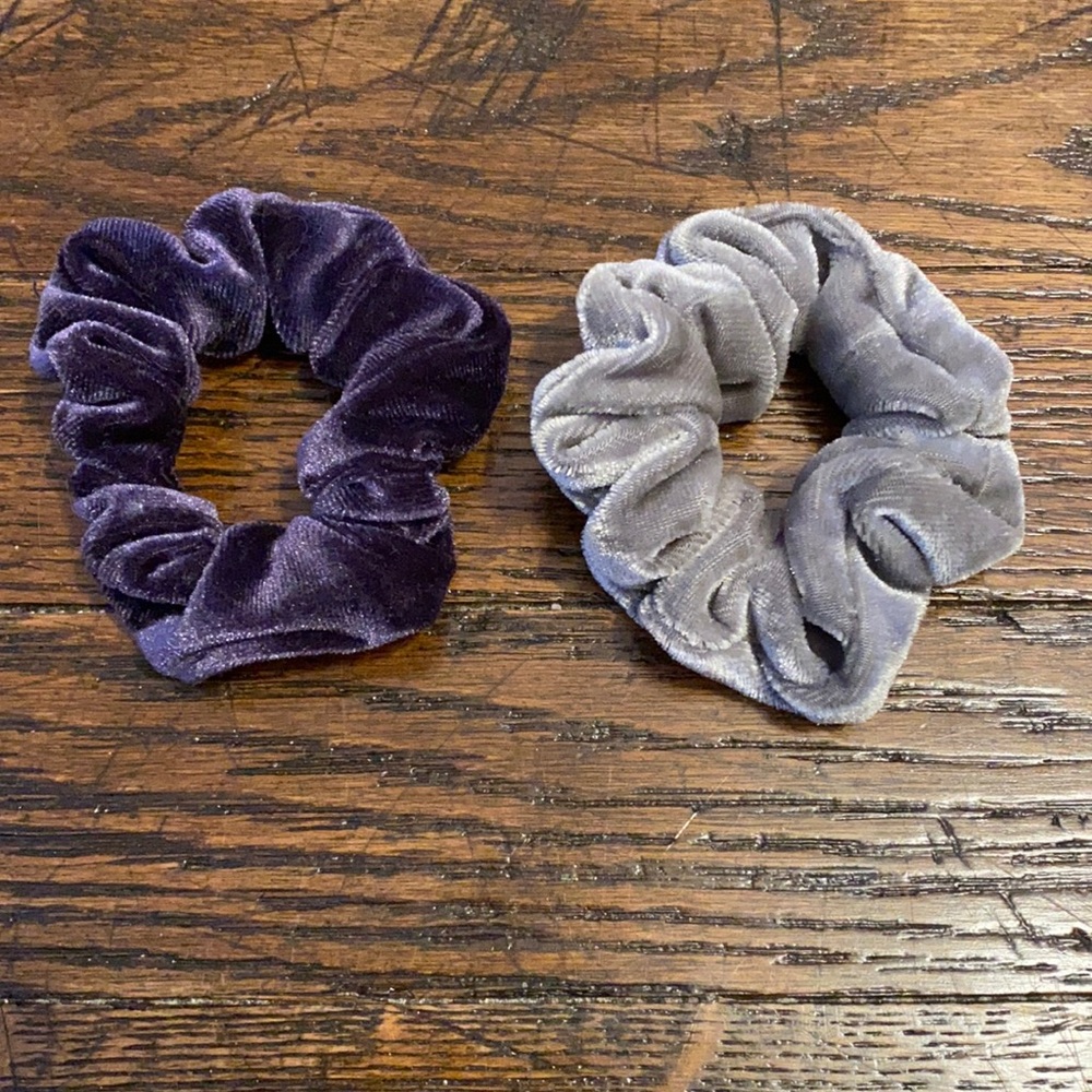 Urban Outfitters Anthropologie velvet scrunchies